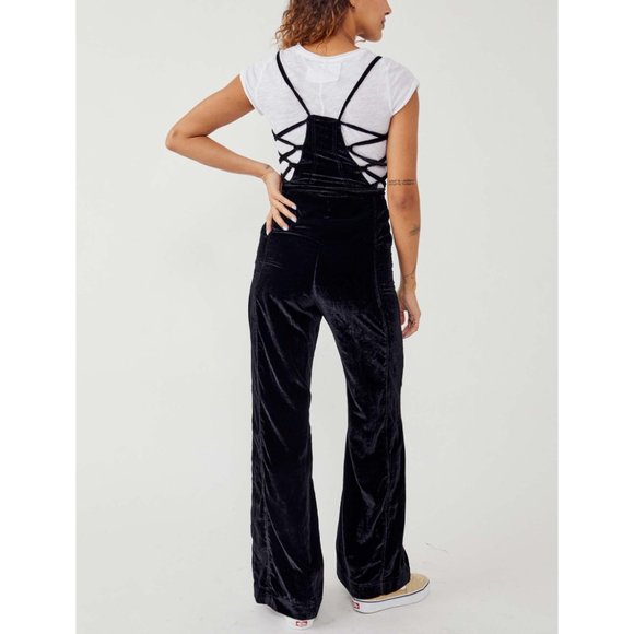🎉LAST CHANCE🎉 NWT Free People 90s Forever Overalls / Black - Picture 7 of 9